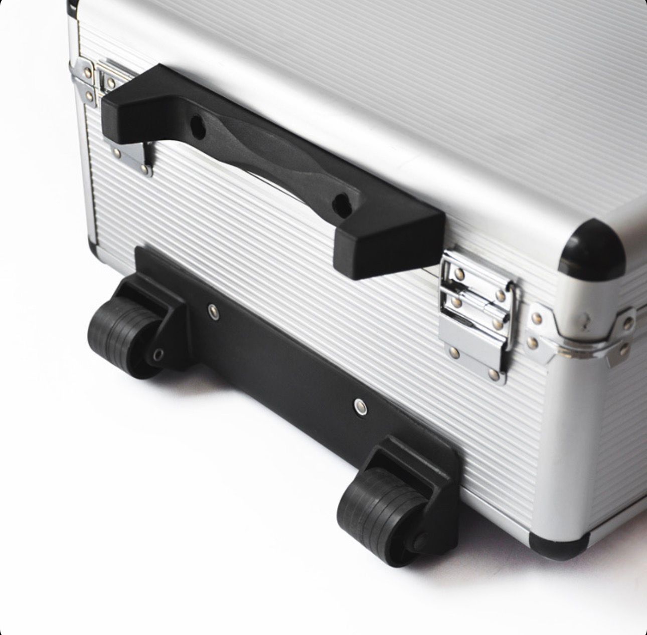 Trusă de Scule 299 Piese cu Chei, Clișeti și Accesorii în Troller din Aluminiu cu Roți