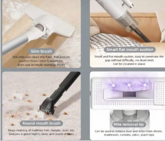 Aspirator Portabil Fără Fir 4 in 1, pentru Curățare Umedă și Uscată 120w cu Incarcare USB