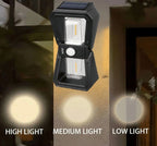 Lampă solară de perete, senzor de mișcare, 3 moduri de iluminare