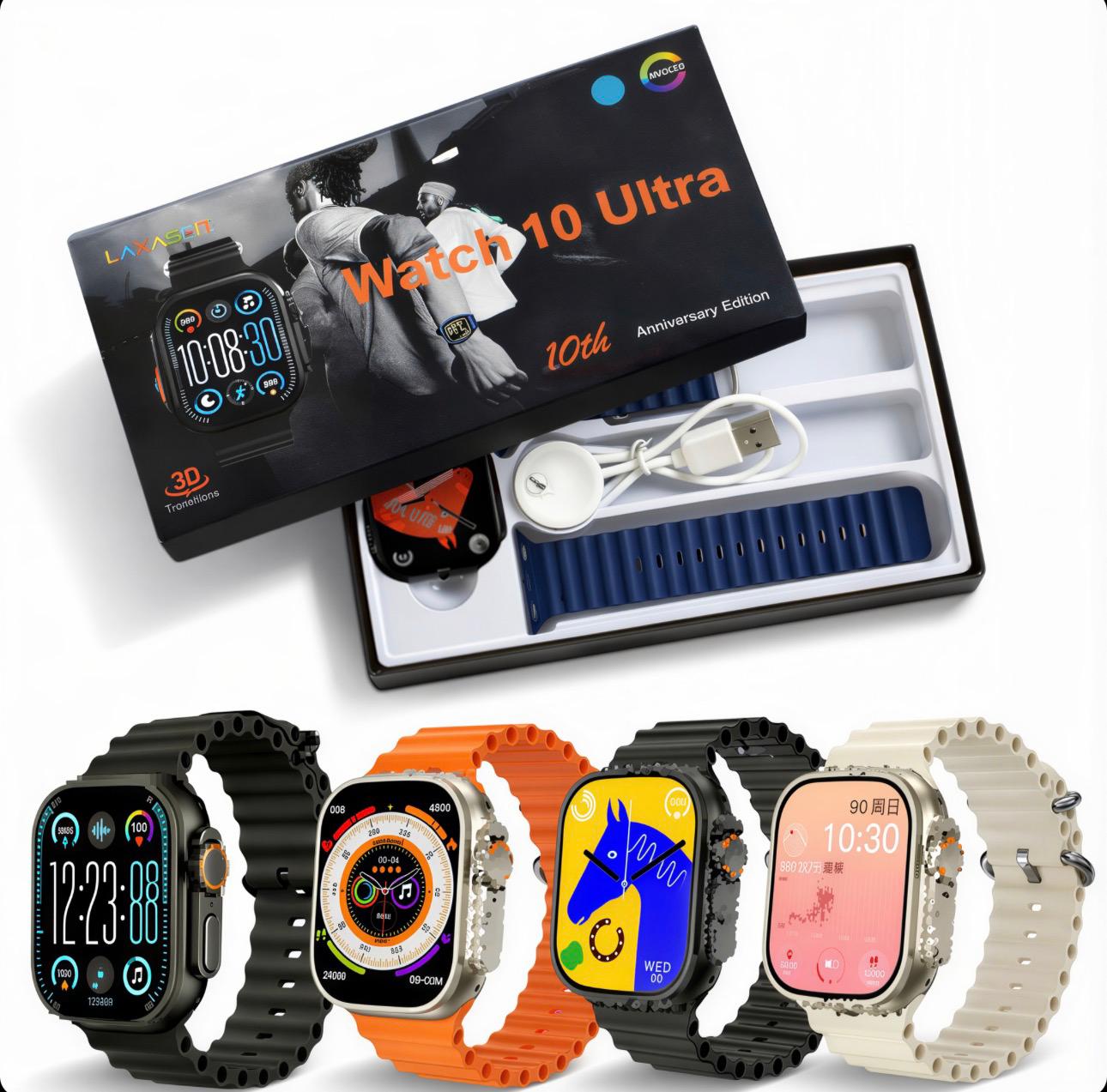 Smartwatch Watch 10 Ultra cu Interfață 3D Display