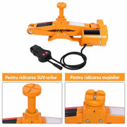 Cric Electric Auto 3T cu Telecomandă și Accesorii