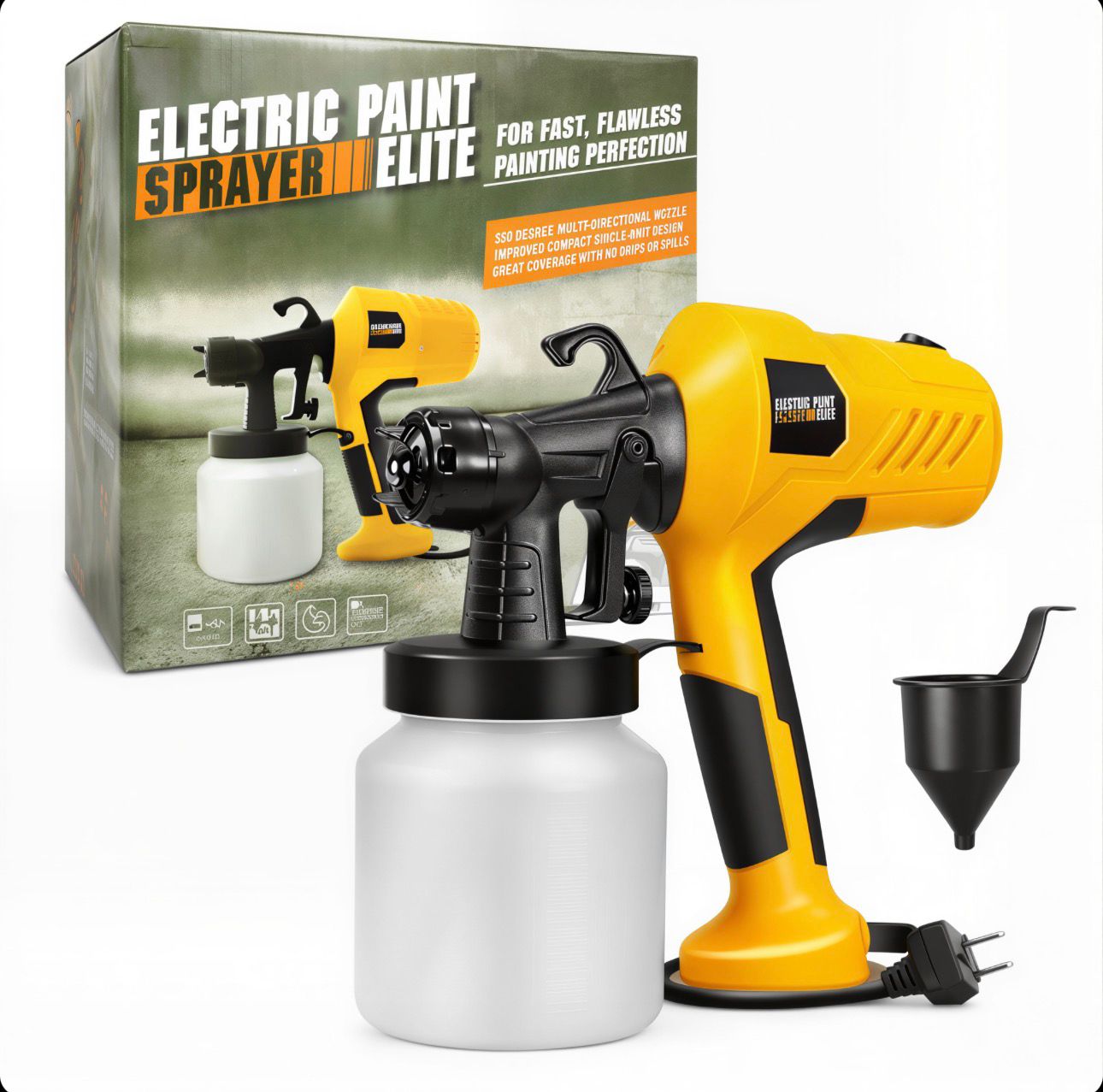Pistol de Vopsit Electric 400W, cu Recipient 800ml