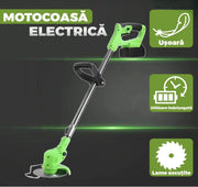 Motocoasa Electrica 120cm cu Acumulator 48V, Ajustabila cu Accesorii