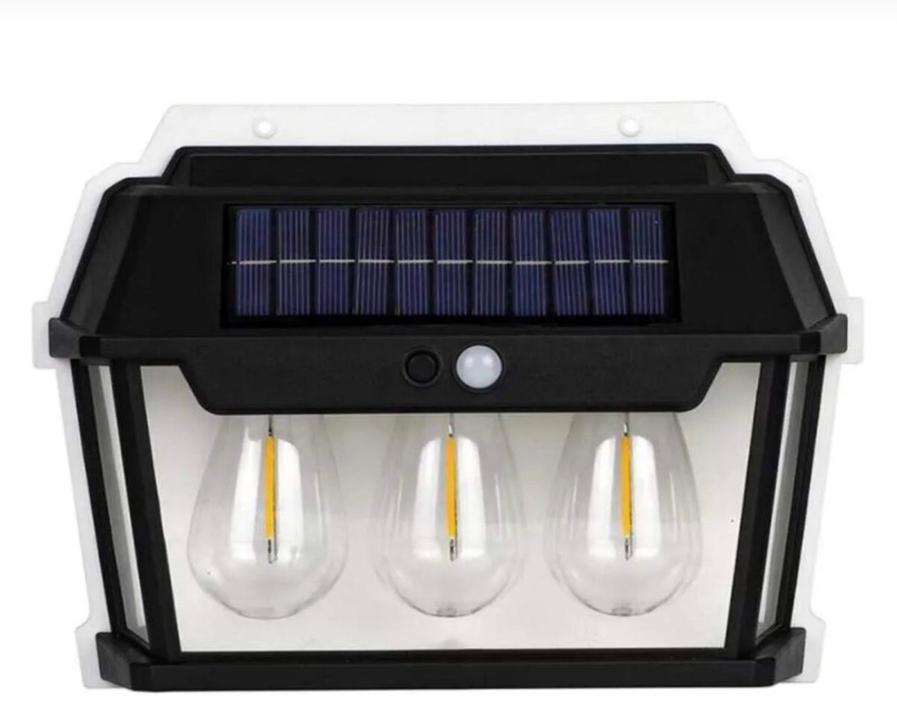 Lampa Solara De Perete Cu 3 Becuri, 3 Moduri De Functionare, Senzori De Miscare