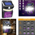 Lampă solară UV LED anti-insecte cu senzor de mișcare