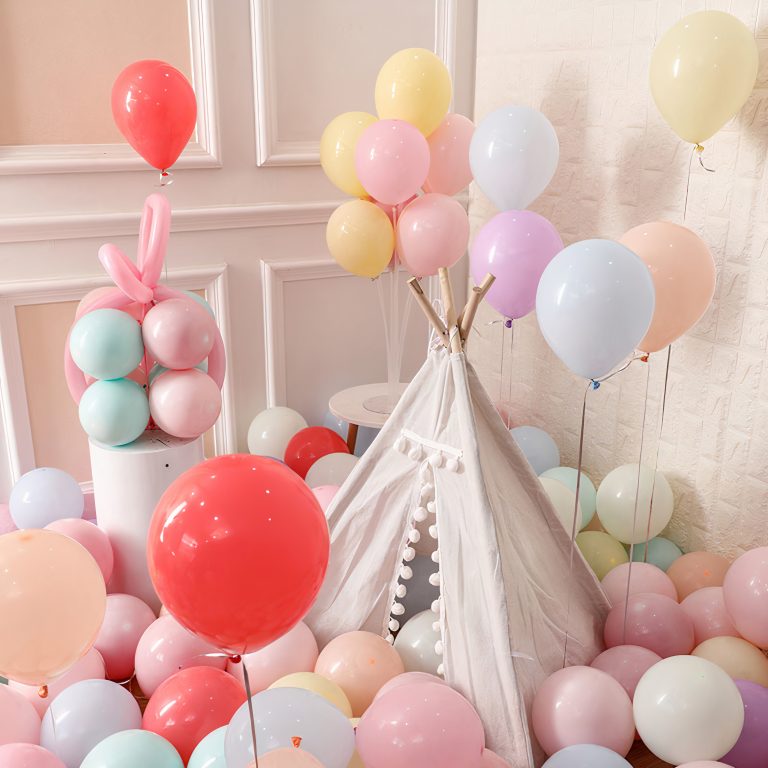 Baloane din Latex, 35 cm, 100/set, Culori Deschise