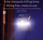 Lampă solară UV LED anti-insecte cu senzor de mișcare