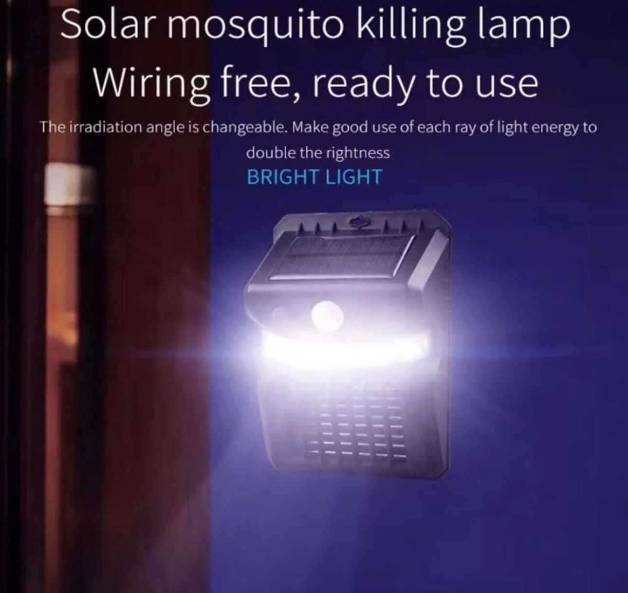 Lampă solară UV LED anti-insecte cu senzor de mișcare