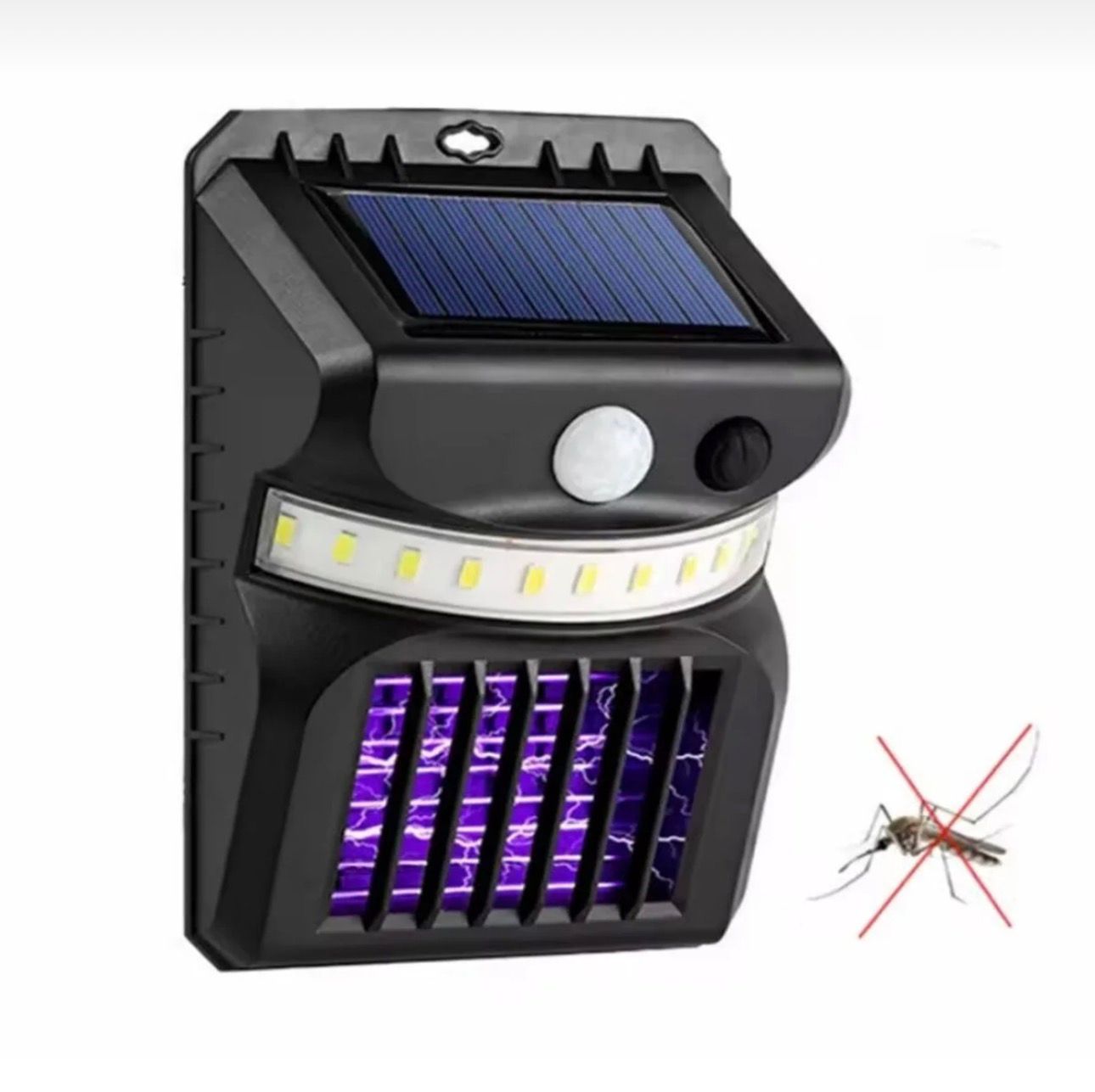 Lampă solară UV LED anti-insecte cu senzor de mișcare