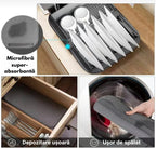 Suport de Vase Pliabil cu lavetă din microfibră