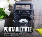 Boxă Bluetooth portabilă SonicGlow - 5W, LED, USB/TF