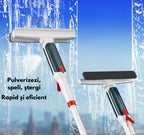 Ștergător pentru geamuri 2 in 1 cu pulverizator