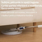 Mop Rotativ cu Mâner Telescopic 118–140cm Cu Găleată Pliabilă 5 L