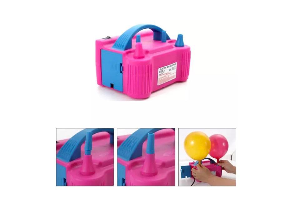 Pompa Electrica pentru Baloane, cu 2 Moduri de suflare + Set 100 Baloane Colorate