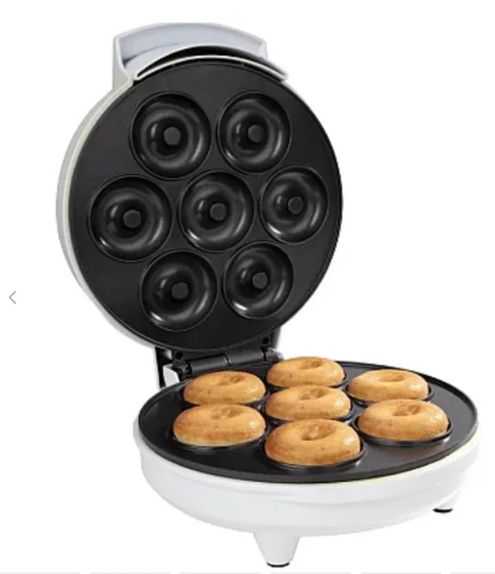 Aparat electric pentru 7 gogosi, Donut Maker, 750W, placi antiaderente, compact, cu indicator LED