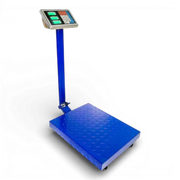 Cântar electronic 350 kg cu platformă metalică 40x50 cm, afișaj LCD iluminat, funcție TARE, acumulator reîncărcabil, braț rabatabil