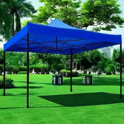 Pavilion pliabil 3x3 m pentru gradina, cadru metalic, cort exterior rezistent, albastru