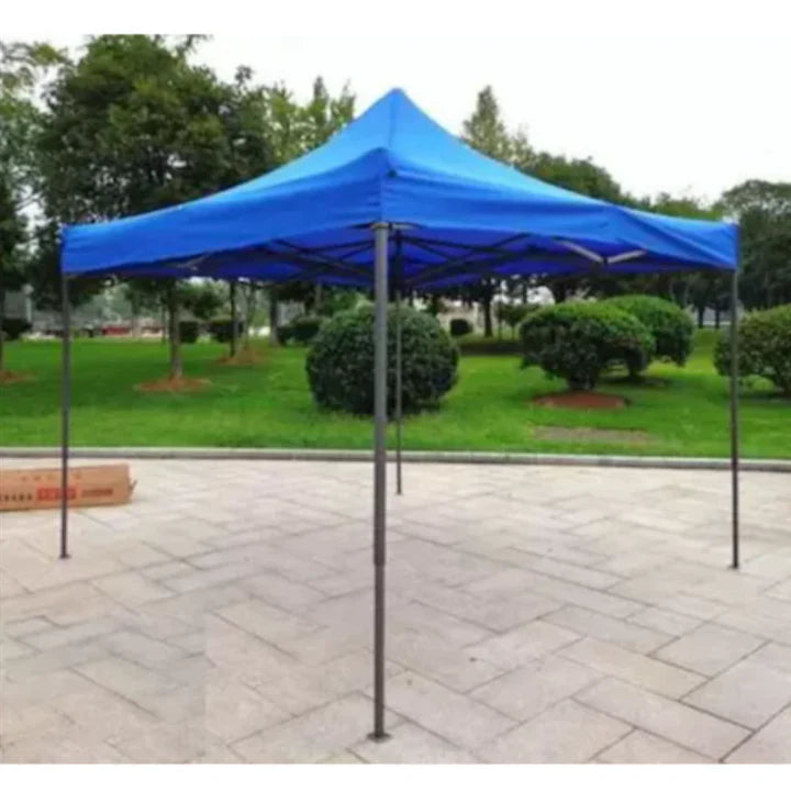 Pavilion pliabil 3x3 m pentru gradina, cadru metalic, cort exterior rezistent, albastru
