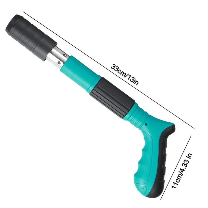 Pistol Profesional de Fixare pentru Beton, Cărămidă și Metal, 3 Trepte de Putere, Oțel Rezistent, Tip Nit, Verde