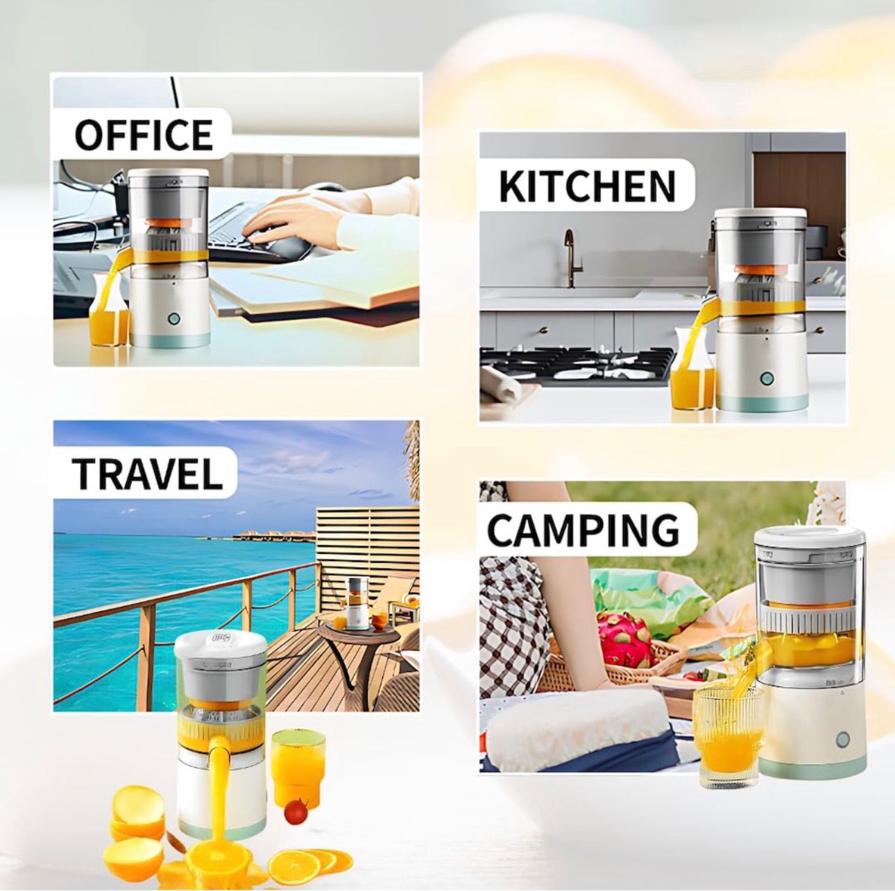 Storcător Electric pentru Citrice USB Reîncărcabil