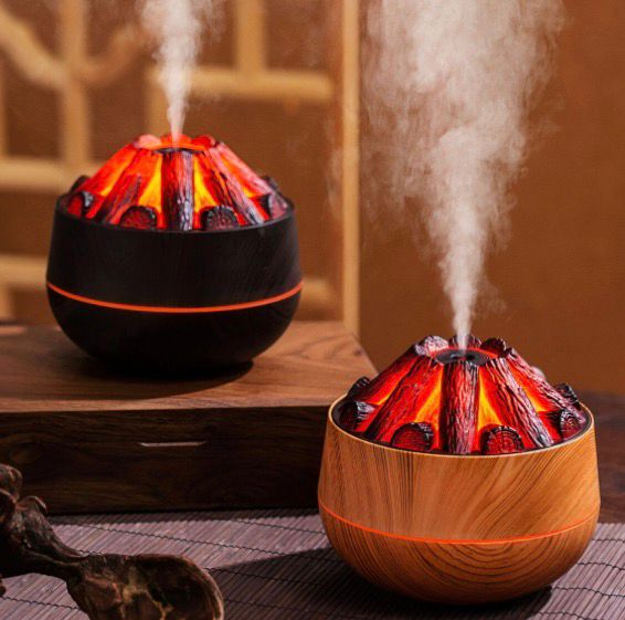 Umidificator 200ml Model Carbune, Difuzor cu Aroma USB