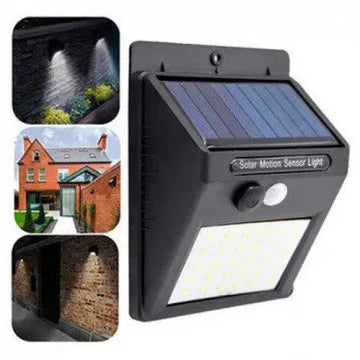 Set 10 lămpi solare de perete cu senzor de mișcare, 30 LED, panou solar integrat