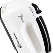 Mixer de Mână Scarlett 260W, 7 Viteze, Teluri și Cârlige pentru Aluat, Mixer Electric pentru Prăjituri, Creme și Aluat, Alb