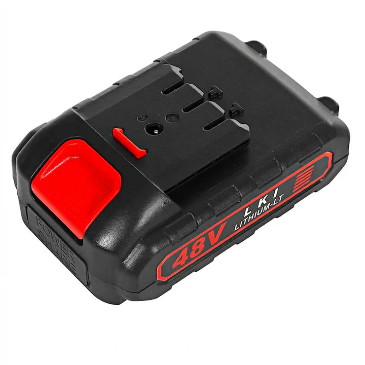 Motocoasa electrica cu acumulator 48V, 2 baterii incluse, 18000 RPM, roti detasabile, lame si disc pentru taiere