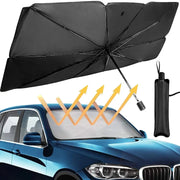Parasolar Pliabil Tip Umbrelă pentru Parbriz Auto, Protecție UV, Pliere Rapidă, Izolare Termică, Compatibil Universal, Husă Inclusă