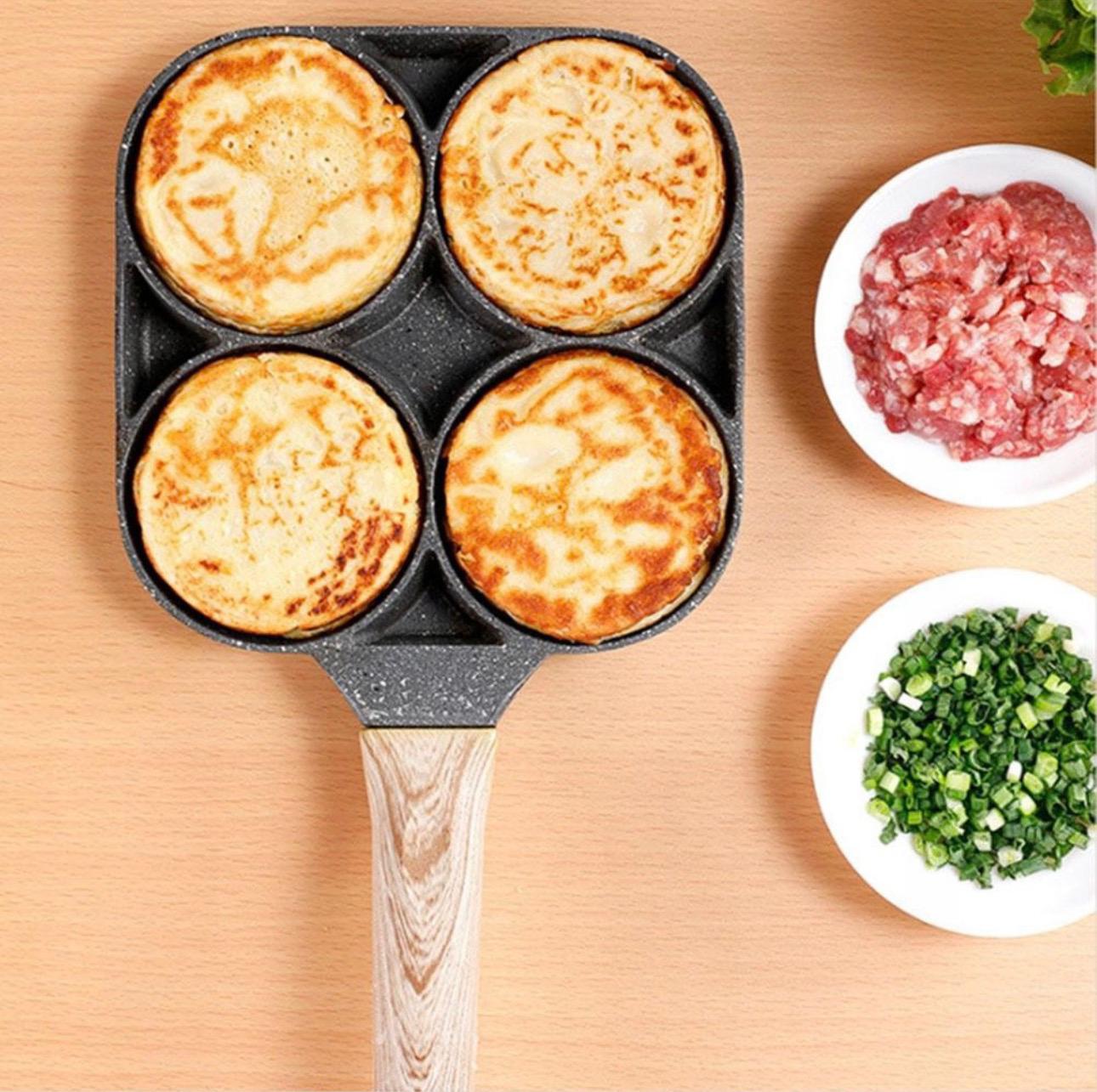 Tigaie din Aluminiu Antiaderenta cu 4 Compartimente ,non-stick ,18cm