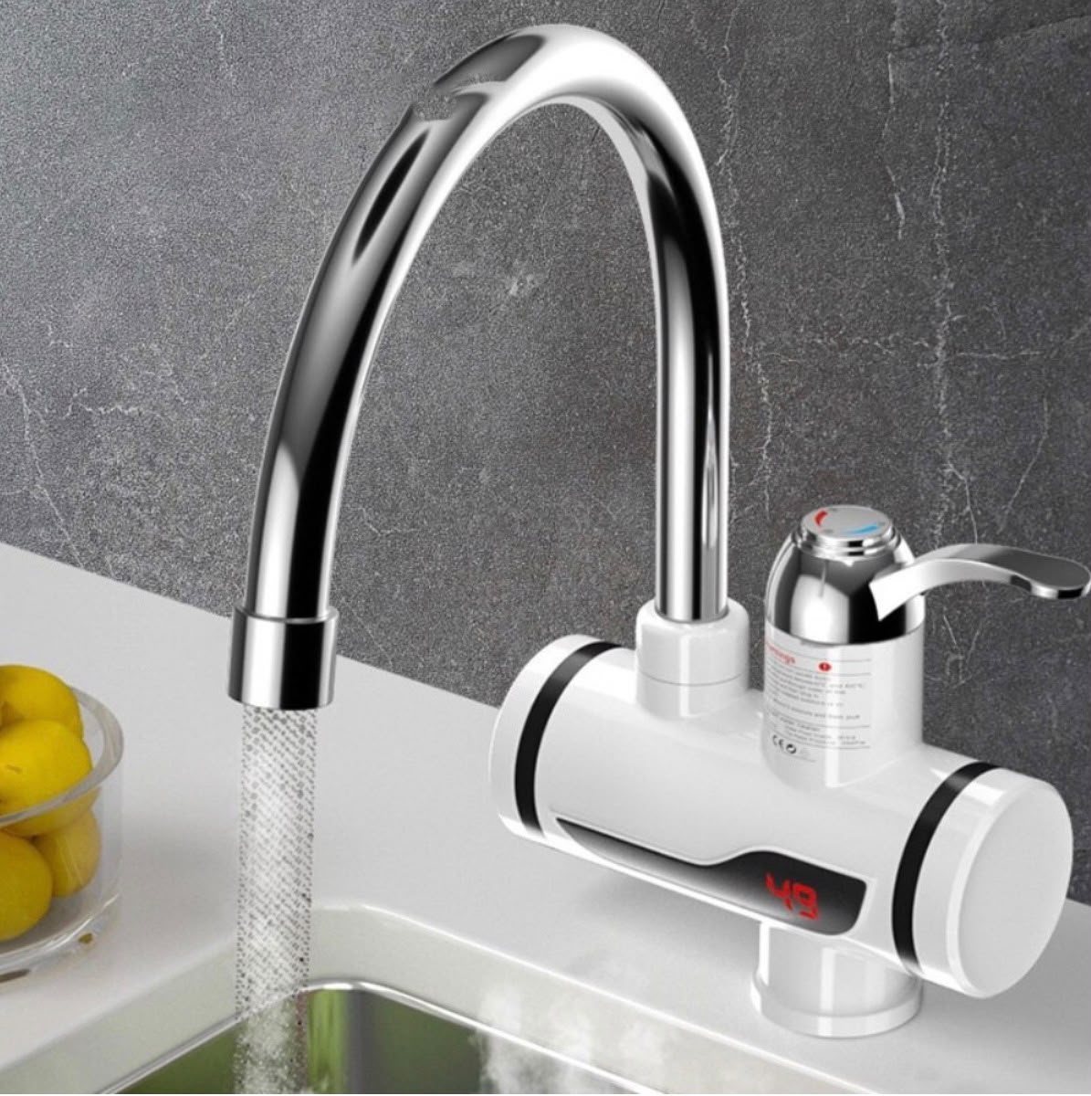 Robinet Electric cu Afișaj LCD – Apa Caldă Instant, Fara Așteptare!