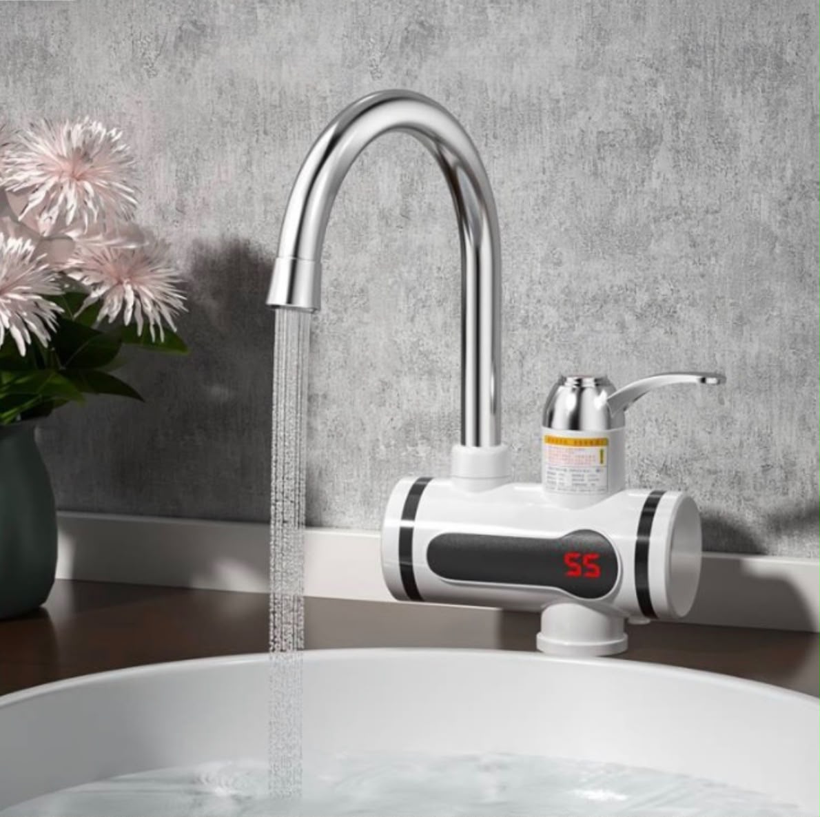 Robinet Electric cu Afișaj LCD – Apa Caldă Instant, Fara Așteptare!