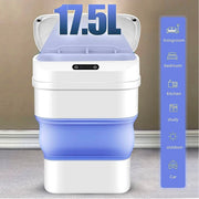 Coș de Gunoi Smart cu Deschidere Automată – 8L, Senzor Mișcare, Pliabil, Touch-Free