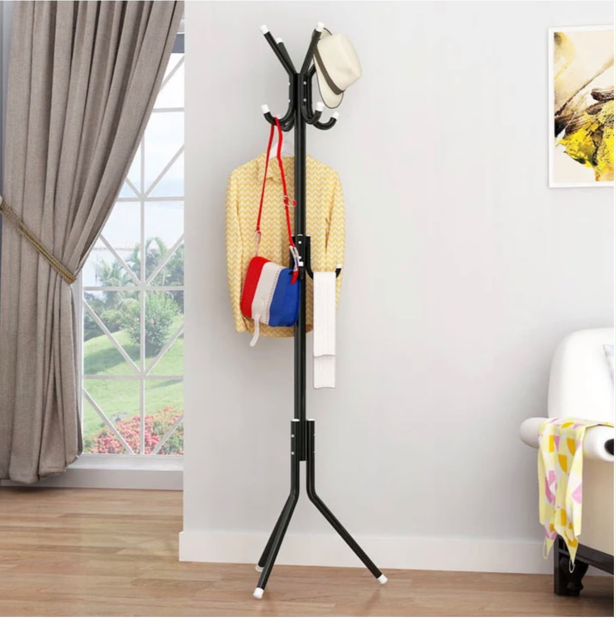 Cuier Tip Pom cu Agatatori Multiple, Dimensiuni 165 x 42 cm