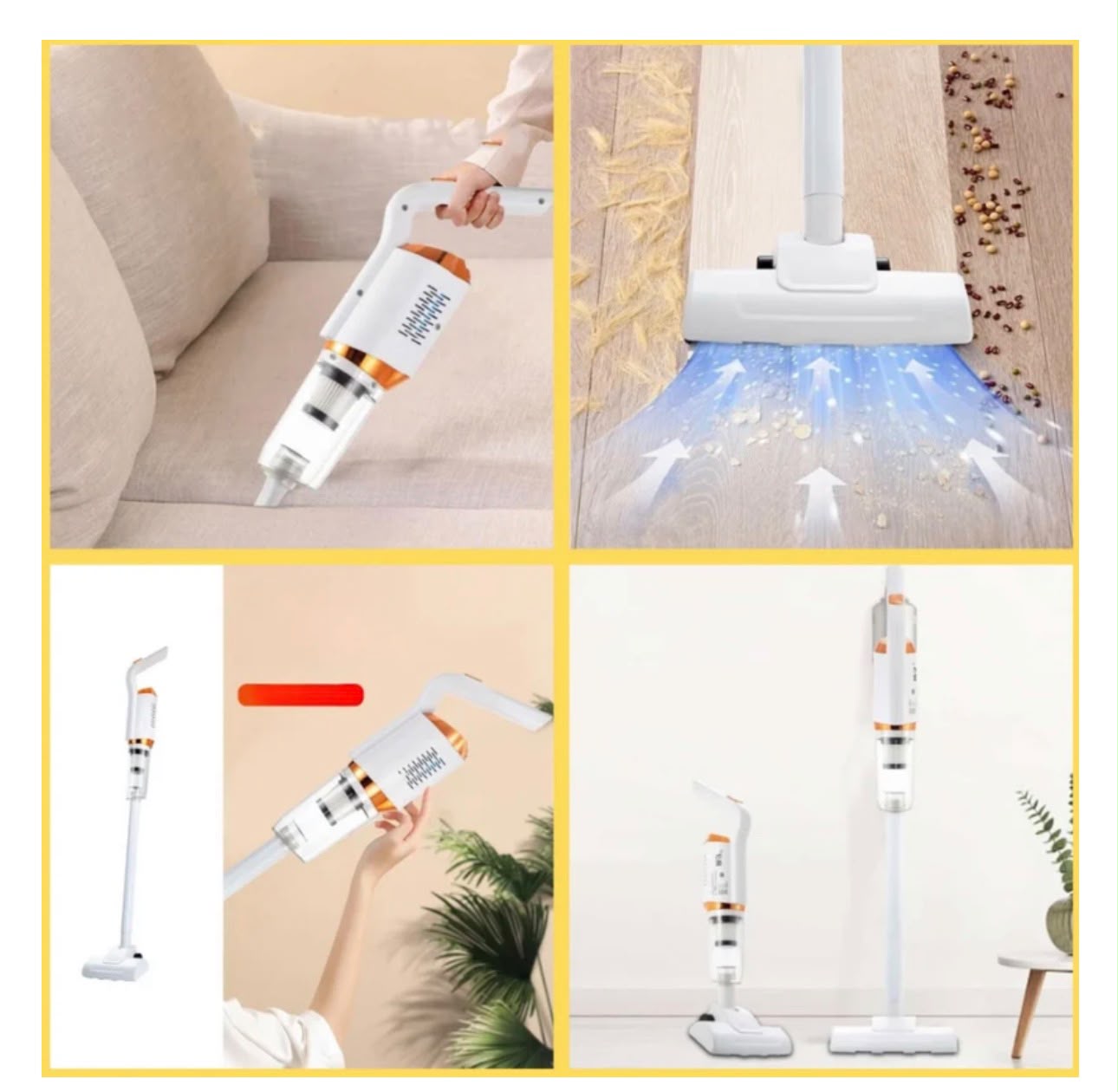 Aspirator Portabil 2 în 1 – Vertical și de Mana, 120W, Reincarcabil, Fara Fir