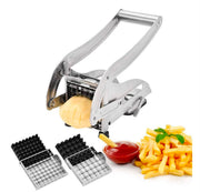 Aparat pentru Taiat Cartofi Pai si Legume, din Inox, cu 1 Forma de Taiere, Potato Chopper