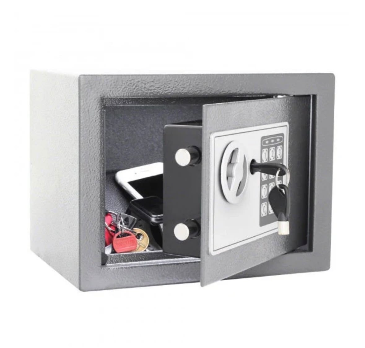 Seif Electronic Premium din Otel Rezistent – inchidere Digitala cu Cod PIN și Cheie de Rezerva