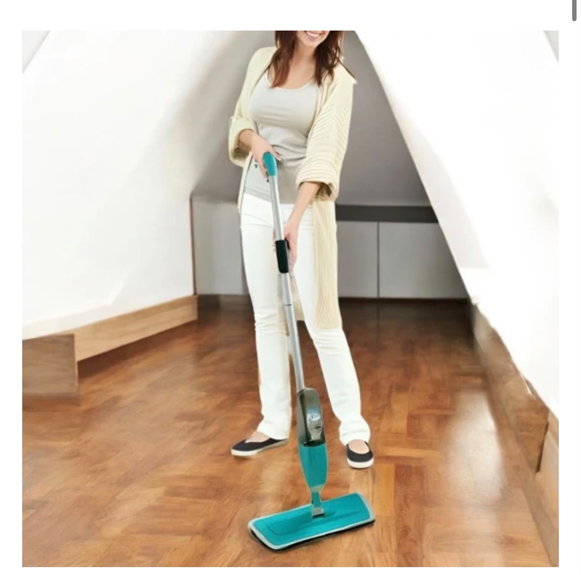 Mop Microfibra cu Pulverizare Apa – Curățare Rapidă & Fără Efort