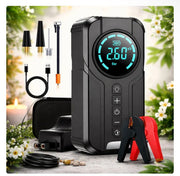 Compresor Auto Multifuncțional 5 în 1, Pornire de Urgență, Power Bank, Afișaj Digital, Lanternă LED și Umflare Anvelope, Baterie Externă Inclusă
Preț de vânzare 239,99 lei
Preț întreg