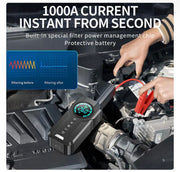 Compresor Auto Multifuncțional 5 în 1, Pornire de Urgență, Power Bank, Afișaj Digital, Lanternă LED și Umflare Anvelope, Baterie Externă Inclusă
Preț de vânzare 239,99 lei
Preț întreg