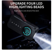 Compresor Auto Multifuncțional 5 în 1, Pornire de Urgență, Power Bank, Afișaj Digital, Lanternă LED și Umflare Anvelope, Baterie Externă Inclusă
Preț de vânzare 239,99 lei
Preț întreg