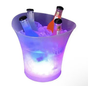 Frapieră gheață 5L cu iluminare LED și boxă wireless integrată, plastic translucid