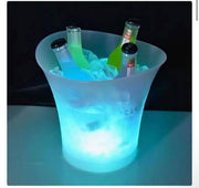 Frapieră gheață 5L cu iluminare LED și boxă wireless integrată, plastic translucid