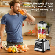 Blender electric de bucătărie si storcator 2 în 1, cu 1800 W putere, Recipiente 21 + 0, 5 l