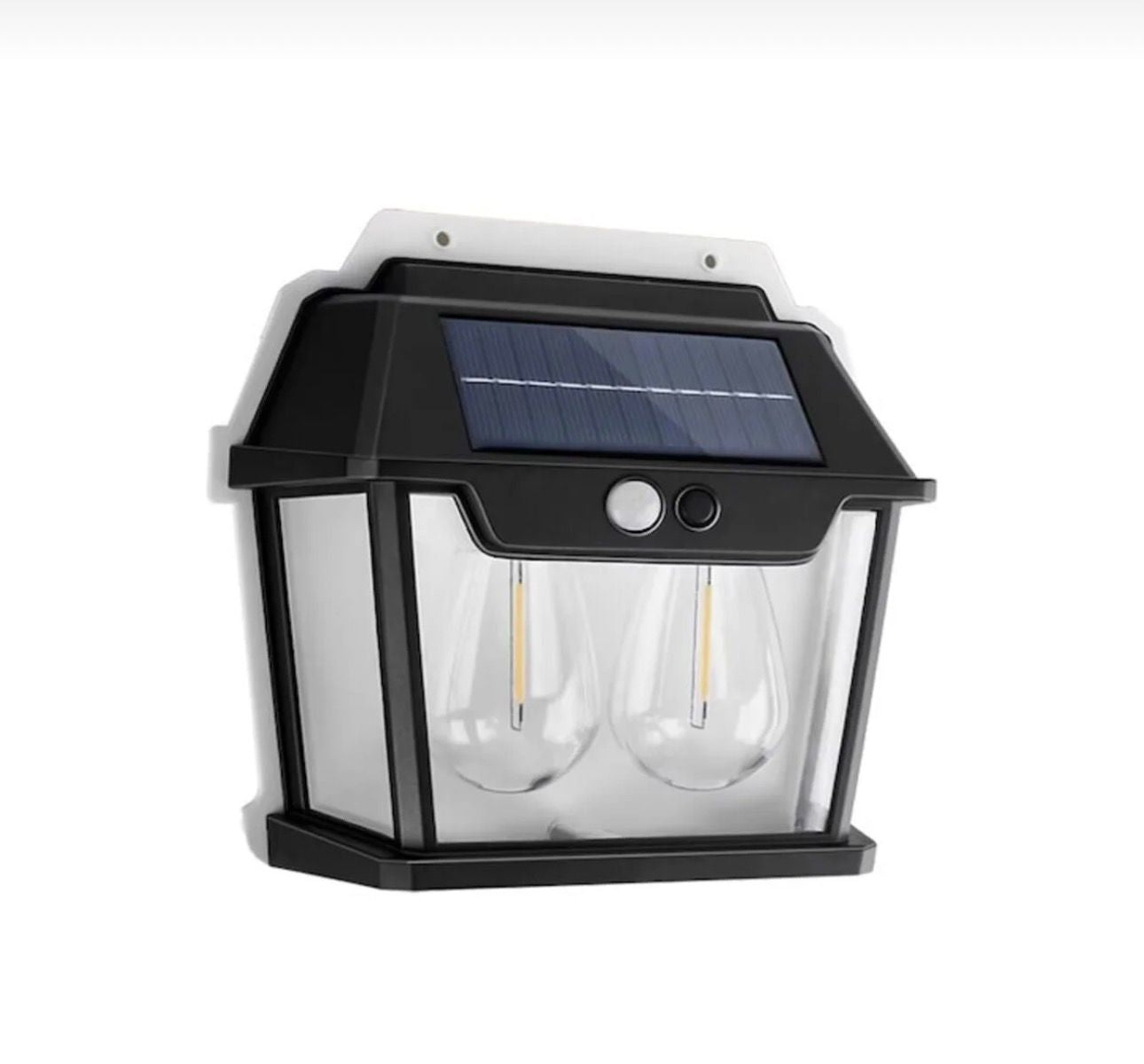 Lampa Solara De Perete Cu 2 Becuri, 3 Moduri De Functionare, Senzori De Miscare