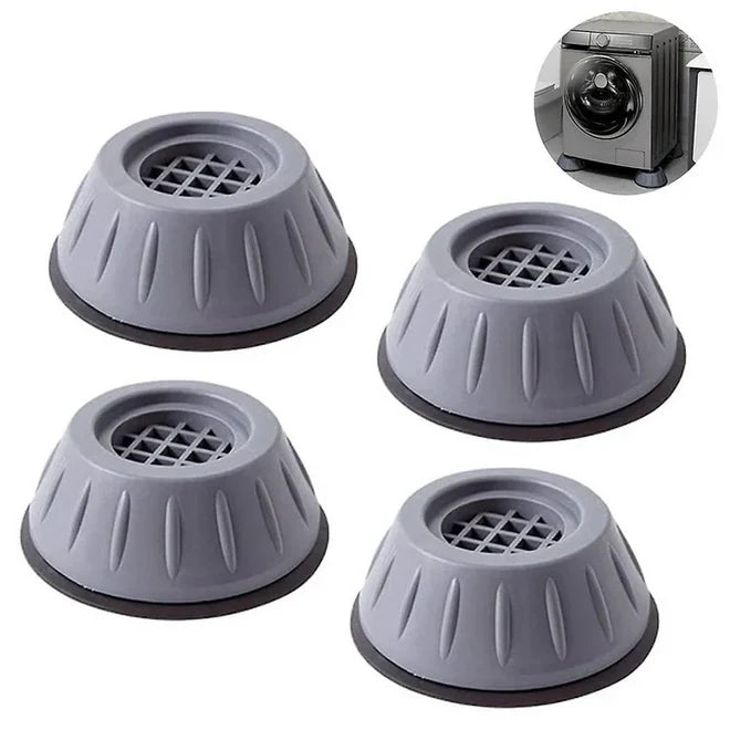 Set 4 picioare antisoc si antiderapante pentru masina de spalat si uscator, tampoane antivibratii universale