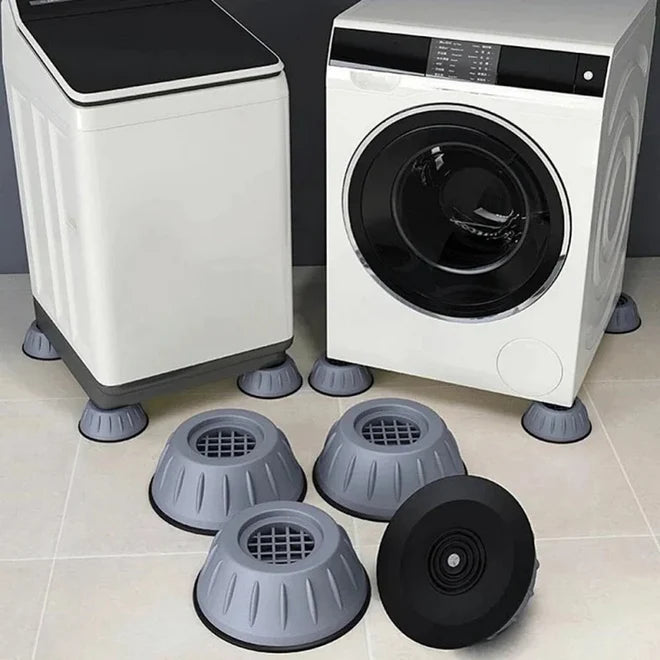 Set 4 picioare antisoc si antiderapante pentru masina de spalat si uscator, tampoane antivibratii universale