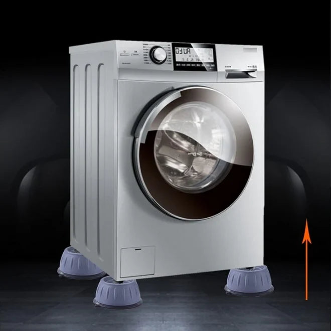 Set 4 picioare antisoc si antiderapante pentru masina de spalat si uscator, tampoane antivibratii universale