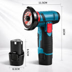 Mini Polizor Portabil 12V cu 2 Acumulatori și 5 Discuri