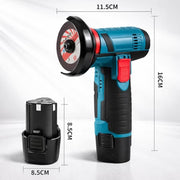 Mini Polizor Portabil 12V cu 2 Acumulatori și 5 Discuri